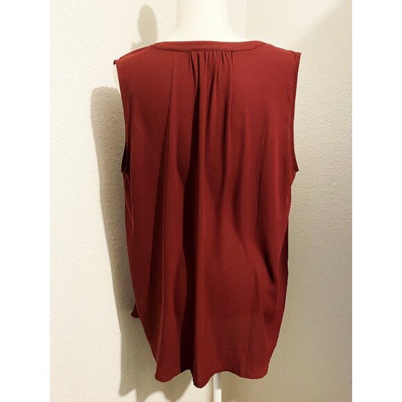 Beautiful Maroon Loft Sleeveless Top Large - Picture 3 of 5